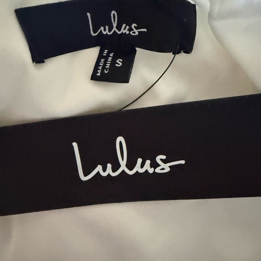Lulus Sweet Perception White Lace Strapless Tiered Mini Dress, Size S, NWT - Picture 14 of 15